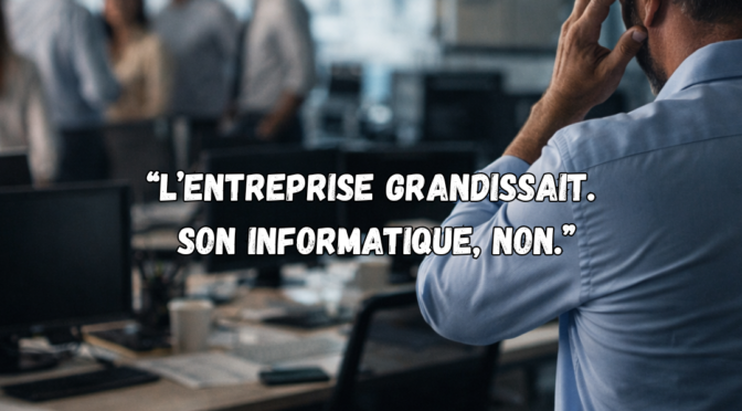 L&rsquo;entreprise grandissait. Son informatique, non.